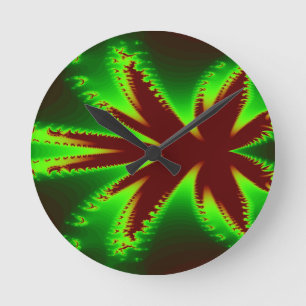 Horloge Ronde Flamme de dragons dans l'horloge murale des flamme