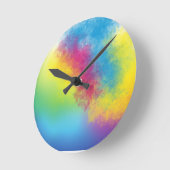 Horloge Ronde flash de couleur (Angle)