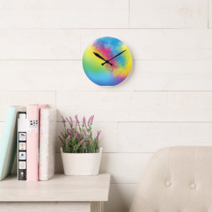 Horloge Ronde flash de couleur