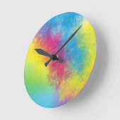 Horloge Ronde flash de couleur (Angle)