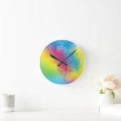 Horloge Ronde flash de couleur (Maison)