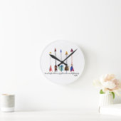 Horloge Ronde Flèche Psaume 91 (Maison)