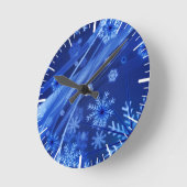 Horloge Ronde Flèches bleues (Angle)