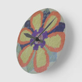 Horloge Ronde Fleur (Angle)