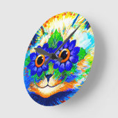 Horloge Ronde Fleur de chat (Angle)