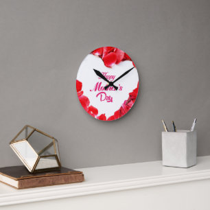 Horloge Ronde Fleur de fleurs de beauté