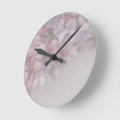 Horloge Ronde Fleur de lilas (Angle)