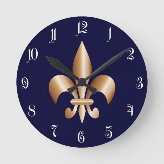 Horloge Ronde Fleur de lis (Recto)