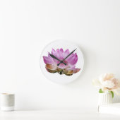 Horloge Ronde Fleur de lotus (Maison)