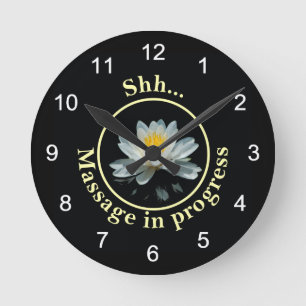 Horloge Ronde Fleur de lotus / Nymphéa
