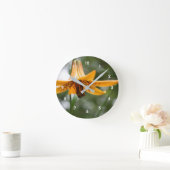 Horloge Ronde Fleur de Lys canadienne tachetée sauvage Nature (Maison)