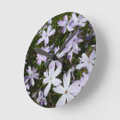 Horloge Ronde Fleur de Phlox (Angle)
