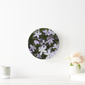 Horloge Ronde Fleur de Phlox (Maison)