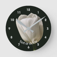 Fleur de tulipe blanche personnalisée