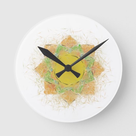 Horloge Ronde Fleur Ethereal Lotus (Recto)