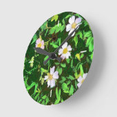 HORLOGE RONDE FLEUR SAUVAGE (Angle)