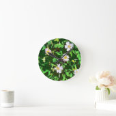 HORLOGE RONDE FLEUR SAUVAGE (Maison)