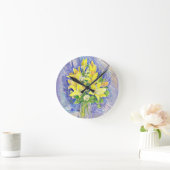 Horloge Ronde Fleurs (Maison)