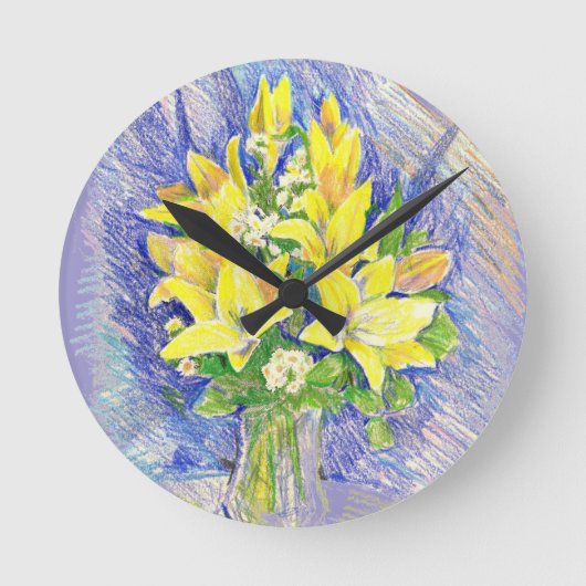 Horloge Ronde Fleurs (Recto)