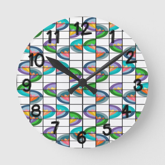 Horloge Ronde Fleurs (Recto)