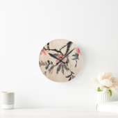 Horloge Ronde Fleurs (Maison)