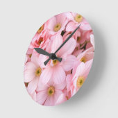 Horloge Ronde fleurs (Angle)