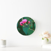Horloge Ronde Fleurs de Cactus Beavertail (Maison)