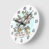 Horloge Ronde Fleurs de cerisier (Angle)