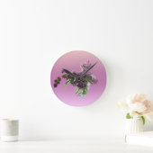 Horloge Ronde Fleurs de Lilas (Maison)