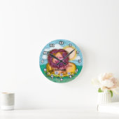 Horloge Ronde Fleurs de Lion (Maison)