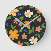 Horloge Ronde Fleurs de printemps (Recto)