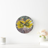 Horloge Ronde Fleurs du désert (Maison)