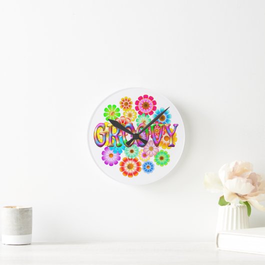 Horloge Ronde Fleurs SUPER d'amusement (Maison)