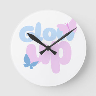 Horloge Ronde Flexibilité Gras Papillon Design esthétique