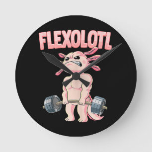 Horloge Ronde Flexolotl Axolotl