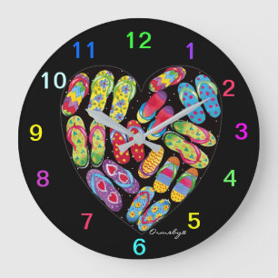 Horloge Ronde Flip-Flop-Horloge grande