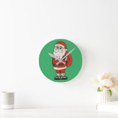 Horloge Ronde Flip Flops de Noël du Père Noël (Maison)