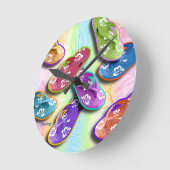 Horloge Ronde FLIP FLOPS WALL Clock (Angle)
