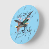 Horloge Ronde Flip The Fly, Touch The Sky Dry Fly (Angle)