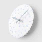 Horloge Ronde Flocon de neige (Angle)
