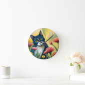 Horloge Ronde FLoral (Maison)