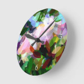 HORLOGE RONDE FLORAL (Angle)