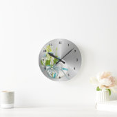 Horloge Ronde Floral Coastal (Maison)