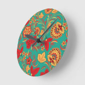 Horloge Ronde Floral pattern 2 (Angle)