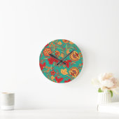 Horloge Ronde Floral pattern 2 (Maison)