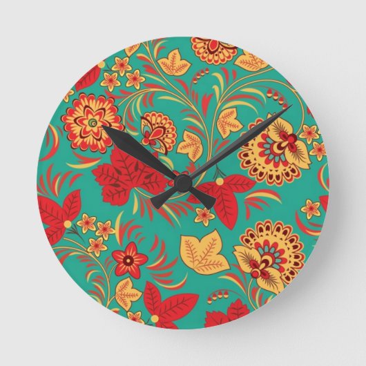 Horloge Ronde Floral pattern 2 (Recto)