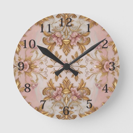 Horloge Ronde Floral vintage (Recto)
