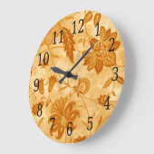Horloge ronde florale (Angle)