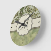 Horloge Ronde Florentine Watercolor Ivy (Angle)
