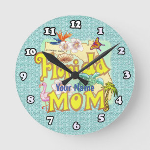 Horloge Ronde Florida Maman